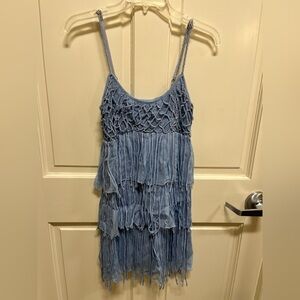 NWT Chelsea & Violet blue crochet dress - XS
